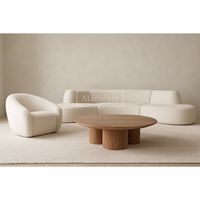 Ensemble de meubles de salon et chambre à coucher modernes de luxe : canapé, table de chevet, table basse, fauteuil, armoire de rangement, écologique et fait main