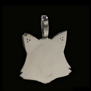 Jasen joyería diseño moda Hip Hop Iced Out Cubic Zircon piedras 925 Plata animales zorro colgante encantos para ESPECTÁCULO DE DISFRACES - Product Image 2