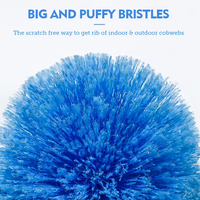 Brosse à toile d'araignée pratique pour le nettoyage des plafonds, fournie par l'usine, avec prix compétitif et haute qualité, tête de brosse de 7 et 9 pouces
