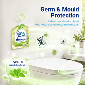Ambientador de Bolsillo PurFresh con Aceite Esencial Natural de Melocotón, Decorativo y Moderno, Protección Contra Gérmenes y Moho - Product Image 4