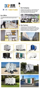 Toilettes spatiales portables à louer pour camping, construction, cabine publique, remorque WC mobile VIP - Product Image 3
