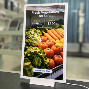 Pantalla digital vertical LCD de 15.6 pulgadas para señalización digital inteligente ESL con actualización rápida y publicidad dinámica para etiquetas de precios digitales en estanterías de supermercados - Product Image 1