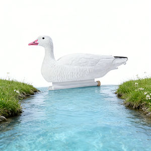 เหยื่อล่อกลางแจ้งแบบลอยน้ำ EVA รูปห่าน - เหยื่อลอยน้ำเหมือนจริงสำหรับตกแต่งสวนและการล่าสัตว์ - Product Image 2