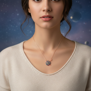 Azuris 925 Sterling Silver Mix Planet Fine Colgante Collar De Turquía - Product Image 3