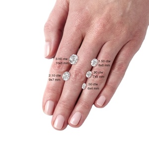 Venta al por mayor de alta calidad GRA certificado <span class=keywords><strong>10K</strong></span> 14K 18K sólido Real oro Moissanite diamante anillo de compromiso para las mujeres - Product Image 5
