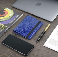 Dompet Perjalanan Kulit PU Buaya Anti-RFID Khusus Wanita, Penutup & Tempat Paspor