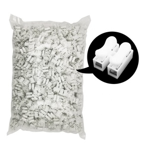 2 Để 2 Dây Mini Ch-2 Báo Chí Clip Loại LED Dây Kết Nối Cách Nhiệt Kết Nối Trắng 10A 0.5-2.5mm2 PC + Thép 2/3Pin - Product Image 2