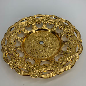 Bandeja de almacenamiento de joyas ordic light, bandeja de cerámica de lujo dorada <span class=keywords><strong>para</strong></span> ceremonia de <span class=keywords><strong>matrimonio</strong></span> y celebración, platillo <span class=keywords><strong>para</strong></span> taza de café y plato de latón - Product Image 4