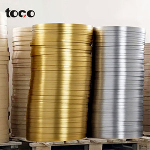 Tùy chỉnh kim loại chải vàng <span class=keywords><strong>PVC</strong></span> cạnh dải băng tự dính dải trang trí cho sofa gạch <span class=keywords><strong>TRIM</strong></span> - Product Image 2