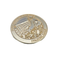 Pièce de monnaie commémorative moderne de haute qualité, personnalisable avec logo, en alliage de zinc moulé sous pression 3D, or et argent, pièce de défi en métal