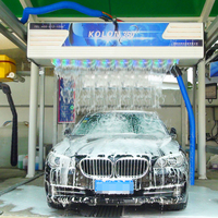 24H Sans surveillance humaine 360 °   Machine de lavage de voitures en libre-service sans contact à bras rotatif avec système de recyclage de l'eau