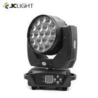 Promotion : 19 Projecteurs LED PAR Zoom Wash 15W, 19x15W RGBW 4-en-1, Éclairage de Scène DJ, Tête Mobile LED Wash avec Zoom