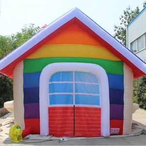 Énorme boule de neige de Noël gonflable Pvc <span class=keywords><strong>cabane</strong></span> en rondins gonflable hiver neige maison de Noël - Product Image 1