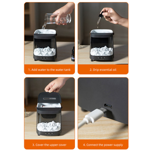 Thời gian Chức năng điện tinh dầu Máy tạo độ ẩm không khí thiên hà hành tinh cầu vồng phòng ngủ đêm đèn Aurora hương thơm khuếch tán - Product Image 6