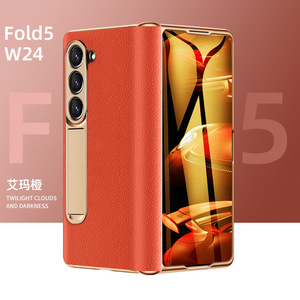 Funda Protectora para Teléfono Samsung Z Fold 7, con <span class=keywords><strong>Bisagra</strong></span> Central Plateada, Diseño Nappa, HD, para Samsung Z Fold 6 5 4 - Product Image 6