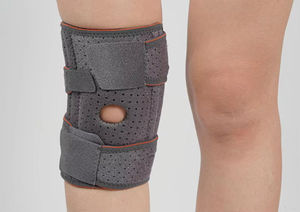 Genouillères de sport respirantes réglables en néoprène, stabilisateur à rotule ouverte, manchons de protection souples pour les articulations, avec fermeture à crochets - Product Image 3