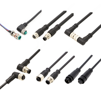 ODM OEM M12 surmoulé câble fil connecteur Aviation métal Pur 12pin 5pin 8pin 4pin blindé connecter pour application de puissance