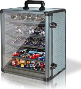 Boîte de rangement pour miniatures avec doublure en <span class=keywords><strong>aluminium</strong></span> et EVA, étanche, durable, pour le transport en extérieur - Product Image 1