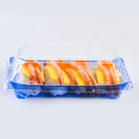 Boîtes à sushi recyclables en PET personnalisées pour restaurants, emballages alimentaires à emporter, barquettes, contenants en plastique pour sushi
