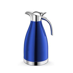Carafe thermique en acier inoxydable à double paroi avec logo personnalisé, 2 litres, 68 oz, conservation de la chaleur pendant 12 heures, thermos isolé - Product Image 2