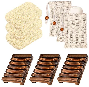 Portasapone in bambù con fori di drenaggio, personalizzabile con logo OEM, ecologico, per bagno, cucina, hotel, <span class=keywords><strong>doccia</strong></span>. - Product Image 3
