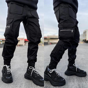 Pantalons Cargo <span class=keywords><strong>Homme</strong></span> Vente en Gros d'Usine Streetwear Hip Hop Longs Pantalons Kaki de Survêtement avec Multi-Poches - Product Image 4