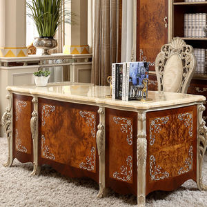 Bureau de direction de luxe de style baroque européen <span class=keywords><strong>Table</strong></span> d'écriture classique européenne en bois sculpté Meubles de bureau à domicile rétro - Product Image 2