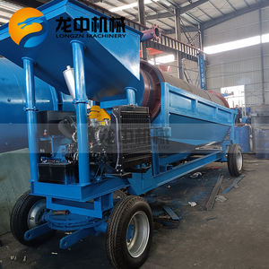 Alüvyon altın kum eleme ekipmanı 10tph 20-30tph 50-100tph altın Trommel ekran altın çamaşır makinesi satılık - Product Image 2