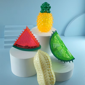 Gran oferta, forma múltiple, dibujos animados, peluche chirriante, perro de goma Natural, juguete de refrigeración TPR - Product Image 6