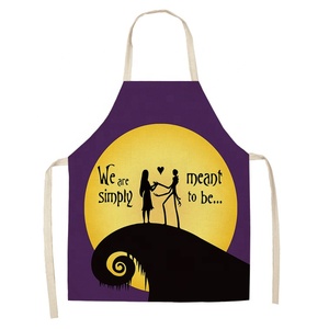 Halloween Home Decor Polyester Waterproof Kitchen Aprons Pumpkin Kids Apron Custom logo Barista Apron - Product Image 6