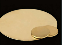 Disque en laiton massif H62 robuste - Épaisseur 5mm-10mm, plaque ronde en laiton pour joints industriels