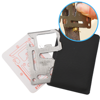 Anthrive – accessoires de Camping 11 en 1, Kits d'outils portefeuille en acier inoxydable, carte de crédit multifonction