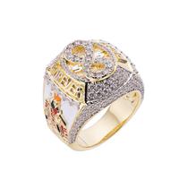Bague de championnat de jeunesse personnalisée de différentes équipes sportives de la Floride Bague de graduation universitaire irrégulière en argent personnalisée