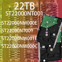 Disque dur pour serveur de stockage HDD SATA ST22000NT001 22 To 3,5 pouces NAS 7200 tr/min 512 Mo de cache 6 Gbit/s Hélium Scellé CMR Réseau 24/7