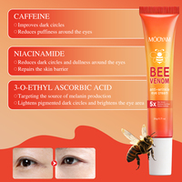 Crème Contour des Yeux Anti-Rides au Venin d'Abeille 20g Personnalisée OEM, Acide Hyaluronique, Raffermissante, Hydratante et Réparatrice pour le Soin du Contour des Yeux