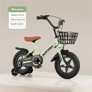 Bicicleta Infantil para Niñas de 3 Años en Adelante con Ruedas de Entrenamiento y Canasta, 12 Pulgadas, Sin Cambios, Freno de Disco - Product Image 2