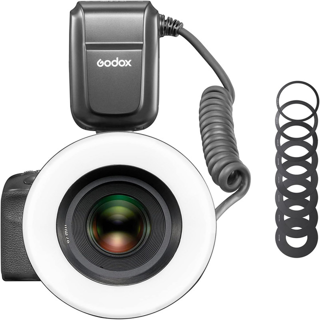 MF-R76 TTL Macro Ring Flash for Canon Nikon Sony TTL/M Mode 5900K 76Ws 2.4G Wireless Control Flash Light