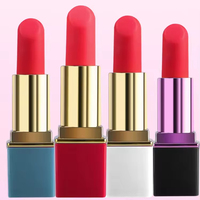Neu eingetroffen: Silikon-Lippenstift-Klitorisvibrator für Frauen mit wiederaufladbarem USB-Anschluss, IPX5 wasserdicht, 10 Geschwindigkeiten, Masturbationsspielzeug