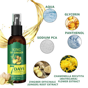 Le gingembre naturel personnalisé en usine favorise la croissance des cheveux et nourrit le spray pour cheveux du cuir chevelu pour femmes et hommes - Product Image 5