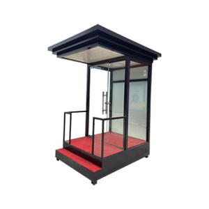 Stainless Steel <b>Security</b> Booth With Glass Panels For Property Management - Product Image 5