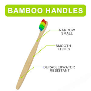 100% Brosse à dents électrique en bambou écologique avec logo Poils souples noirs Emballage unique Brosse à dents jetable pour adultes à usage domestique - Product Image 4