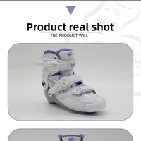 Patins à roulettes en fibre de carbone à quatre roues réglables Ruidonle, patins à roulettes de compétition de niveau professionnel pour adultes