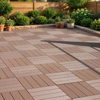 Dalles de terrasse en WPC pour piscine, antidérapantes, à drainage rapide, dalles de sol composites