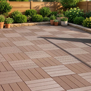 Swimming Pool Side WPC Interlocking <b>Deck</b> Tiles Non-Slip Fast Drainage Composite Floor Tiles - Product Image 5