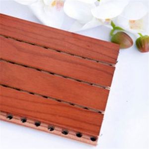 Jinghuan Panneau acoustique en bois Panneau mural multifonctionnel pour salle acoustique Panneau à lattes en bois pour salle de musique - Product Image 2