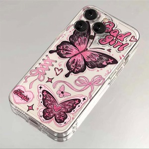 Bowknot <span class=keywords><strong>rosa</strong></span> con stampa a farfalla Shockproof Space TPU custodia per telefono cellulare per <span class=keywords><strong>Iphone</strong></span> 8 X Xr Xs 11 12 <span class=keywords><strong>13</strong></span> 14 15 16 17 <span class=keywords><strong>Pro</strong></span> <span class=keywords><strong>Max</strong></span> - Product Image 1