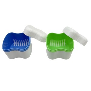 Estuche para dentaduras postizas estilo europeo, estuche para aparatos dentales, estuche de almacenamiento de malla desmontable, estuche para remojar dentaduras postizas completas, estuche para limpieza de aparatos dentales - Product Image 3