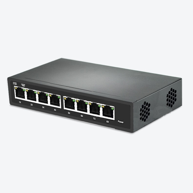 Factory OEM ODM 10/100/1000mbps 8 Ports Ethernet  Gigabit Managed Network Switch