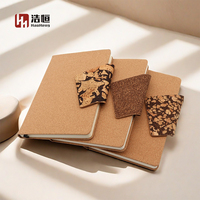 Carnet de notes en liège A5 écologique Cadeau de bureau d'affaires en marron Boucle adaptée à l'école Inspiré du café Protégé de l'environnement
