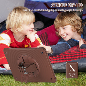Pour iPad 10.2 pouces 2019 2021 2022 support sur la coque arrière avec ceinture d'épaule - Product Image 5